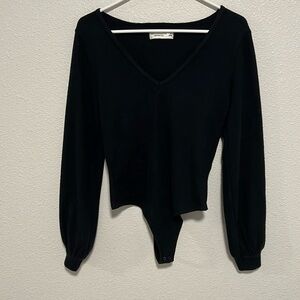 Abercrombie v neck knit bodysuit